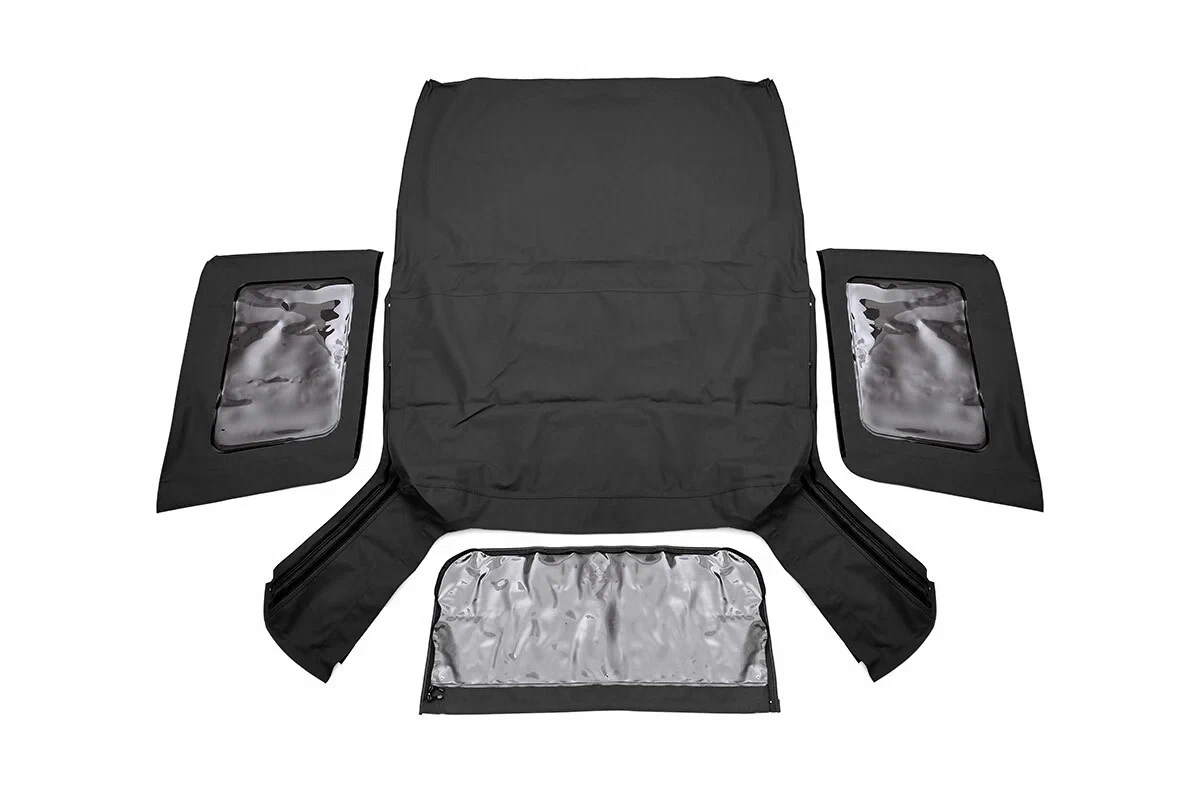 Fits Wrangler JK 4WD(2007-2009) Soft Top Replacement Black 2 Door RC85240.35